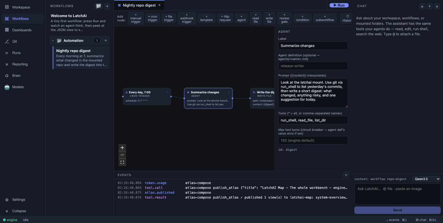 The node inspector